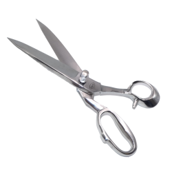 Ciseaux Tailleur à l'ancienne. Acier carbone forgé et chromé